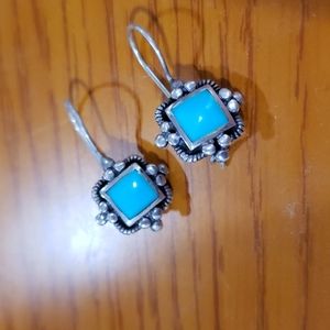Turquoise earrings in 925 silver